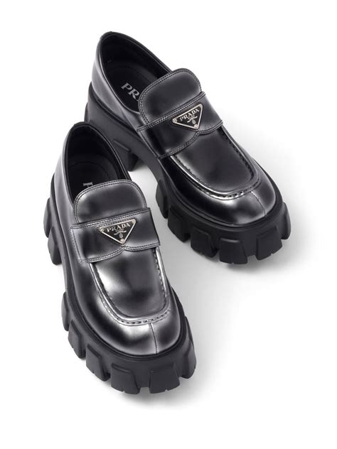 kids prada loafers|Prada monolith loafers second hand.